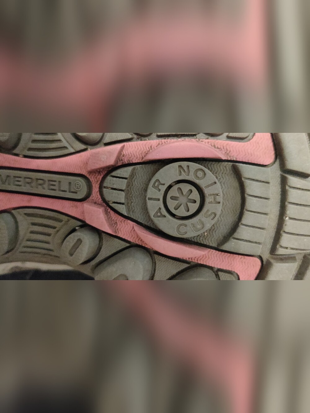 Merrell Hiking Shoes Grey And Pink Women's Size 10 Waterproof - Picture 7 of 12